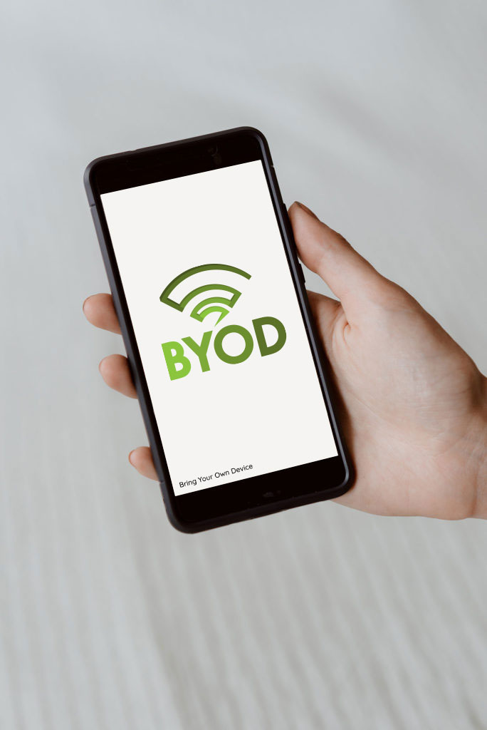 Smartphone avec logo BYOD